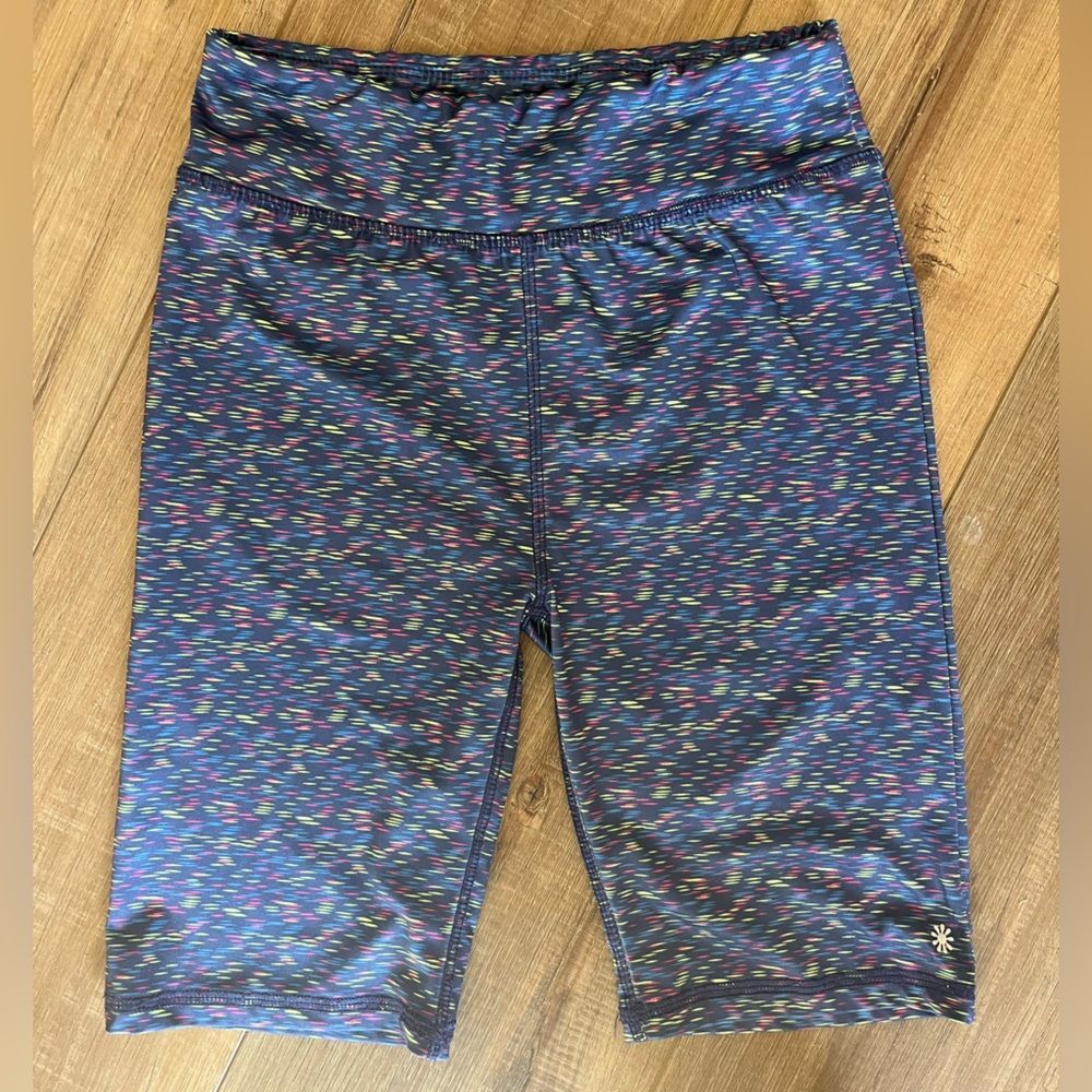dELiA*s High-Waistband Activewear blue, pink, yellow Biker Shorts size 14/16